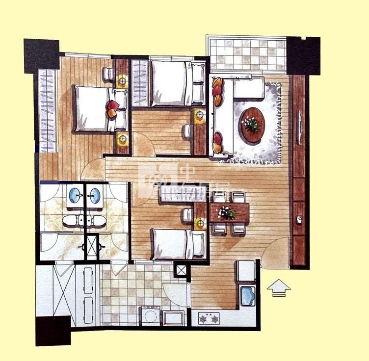 好市多首排|登陽城之華精裝三房平車房屋室內格局與周邊環境