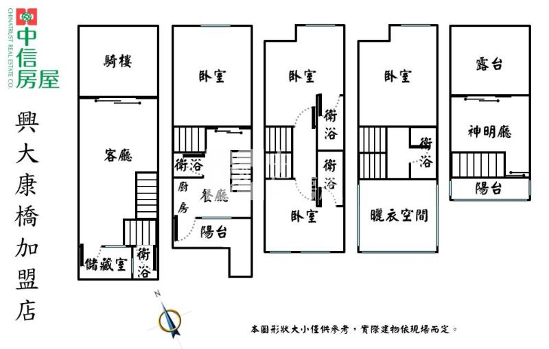 中興商圈輕屋齡雙車透天店面房屋室內格局與周邊環境