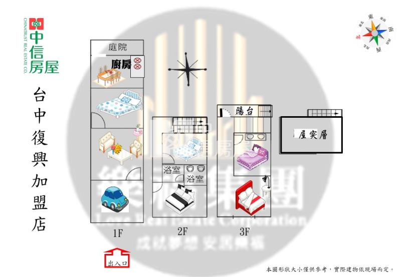 葫蘆墩公園全新整理美透天房屋室內格局與周邊環境