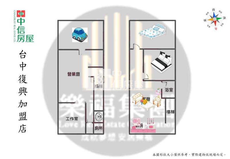 (川普皇家)昌平大連雙商圈1+2美樓店房屋室內格局與周邊環境