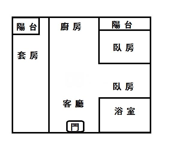 雙魚座2+1房車位華廈房屋室內格局與周邊環境