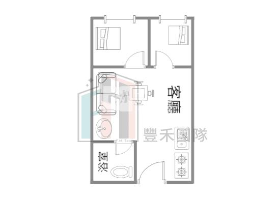 【豐禾】高鐵站前新潤A18精美1+1房+車位房屋室內格局與周邊環境