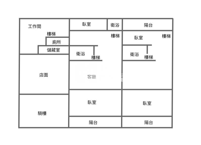 萬丹鬧區透天房屋室內格局與周邊環境