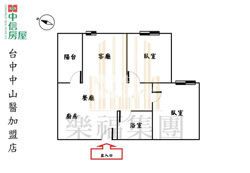 國圖館|境安樹語永久棟距兩房休旅車位房屋室內格局與周邊環境
