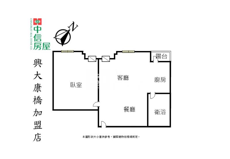 美村商圈低總價1房1廳華廈房屋室內格局與周邊環境