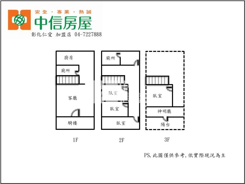 泰和騎樓停車透天房屋室內格局與周邊環境