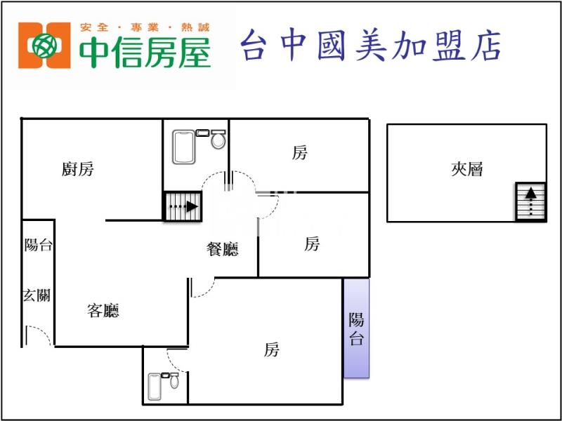 五期三房平車~全新整理房屋室內格局與周邊環境