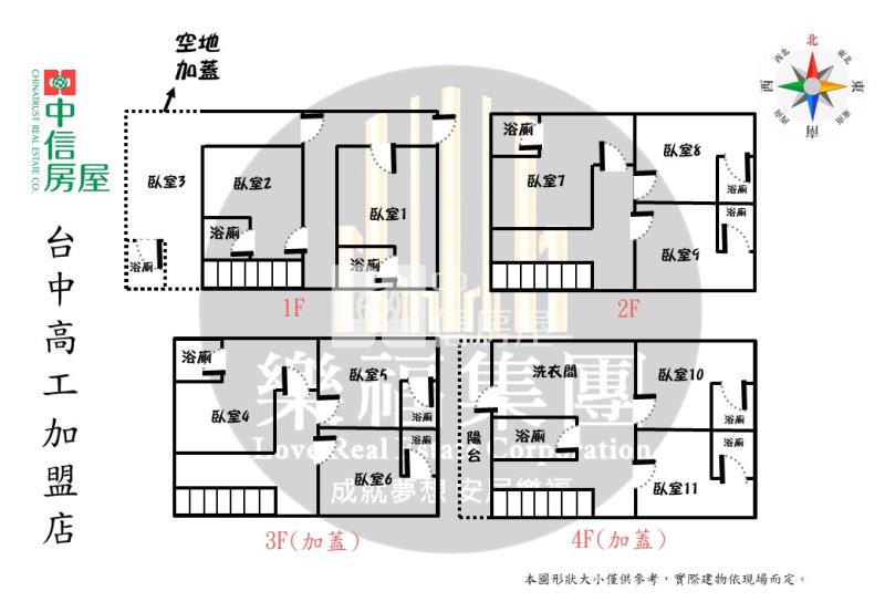 嶺東科大學生租屋首選透套房屋室內格局與周邊環境