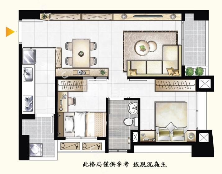 【神馬】(專任)青埔A18水岸景觀裝潢2房車房屋室內格局與周邊環境