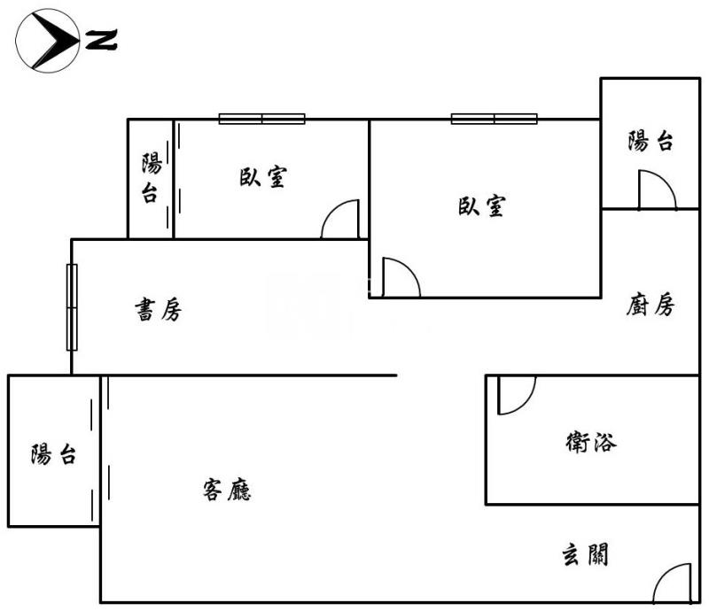 國雄文心一號三房平車房屋室內格局與周邊環境