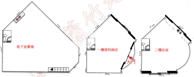 【奔馳】菓林收租透天店面房屋室內格局與周邊環境