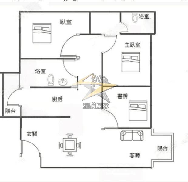 【星鑽】(專委)富宇東方悅|樹梢景觀3房車房屋室內格局與周邊環境