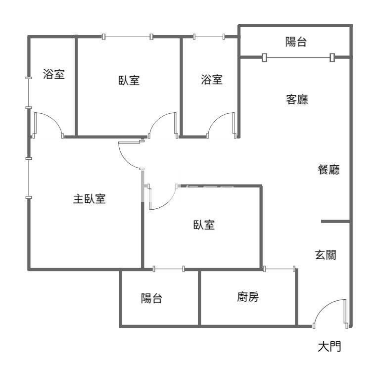 青埔旁田園3房車房屋室內格局與周邊環境
