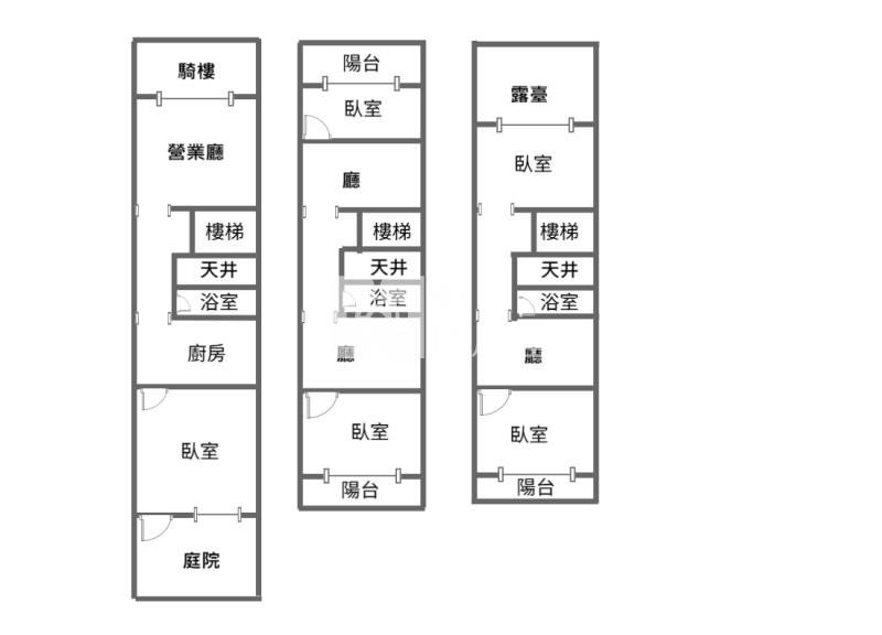 近火車站大地坪透店房屋室內格局與周邊環境