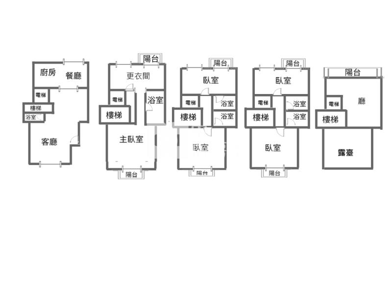 市區獨棟電梯別墅房屋室內格局與周邊環境