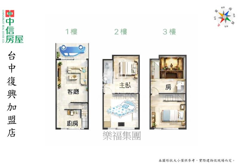 熱河崇德商圈前院車庫別墅房屋室內格局與周邊環境