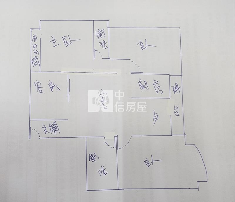 【新世紀】中正公園.將像景觀大3+1房+大車位房屋室內格局與周邊環境
