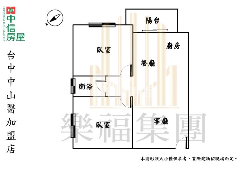 興大國圖館|女王萬歲高樓層兩房附車位房屋室內格局與周邊環境