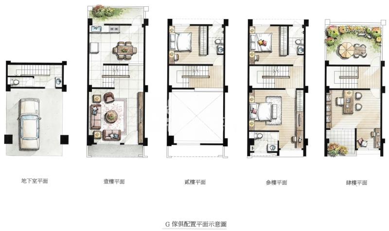 新社森林花園全新別墅N棟房屋室內格局與周邊環境