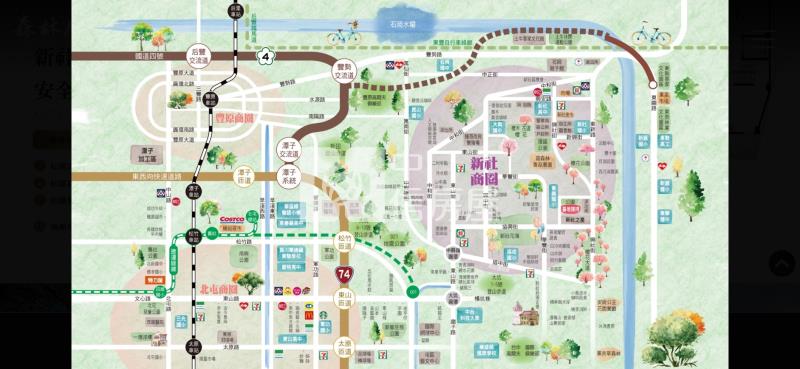 新社森林花園全新別墅N棟房屋室內格局與周邊環境