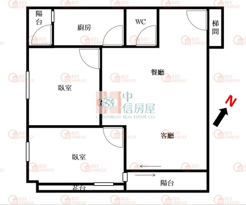 中教大低總價質感次頂樓兩房房屋室內格局與周邊環境