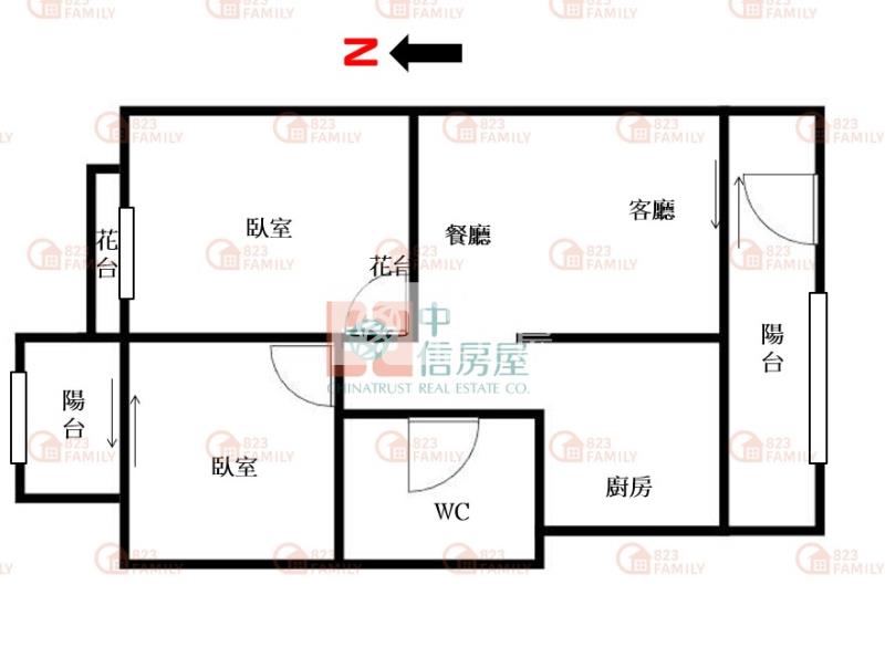 魯班傳家低總價全新整理美兩房房屋室內格局與周邊環境