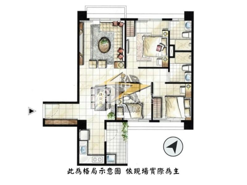 【星鑽】(獨家專任)觀音草漯重劃區低總價3房車房屋室內格局與周邊環境