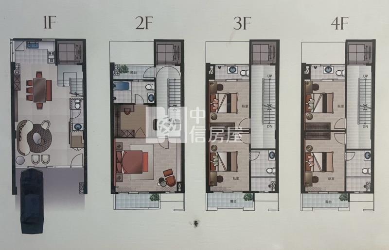平鎮家樂福全新雙車電梯別墅房屋室內格局與周邊環境