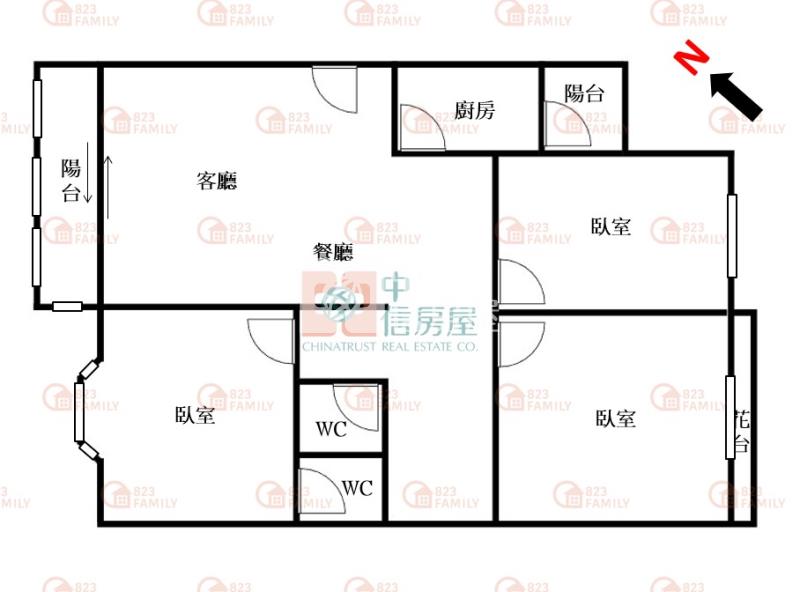 樹孝商圈低價高樓大三房視野戶房屋室內格局與周邊環境