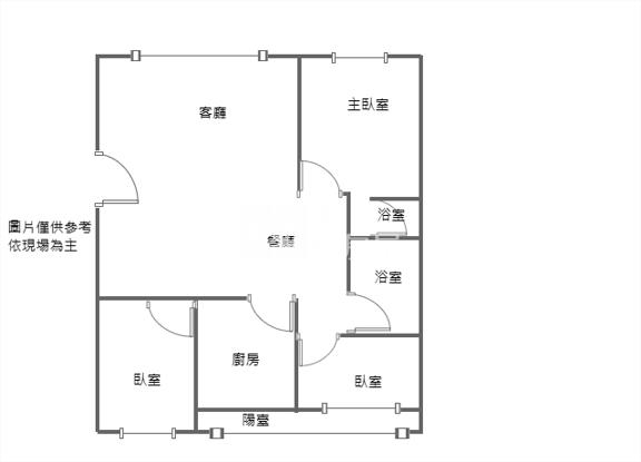 近中壢體育園區景觀三房房屋室內格局與周邊環境