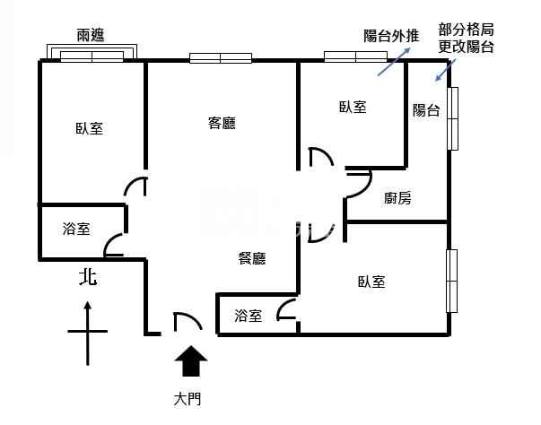 內壢前站學區美三房房屋室內格局與周邊環境