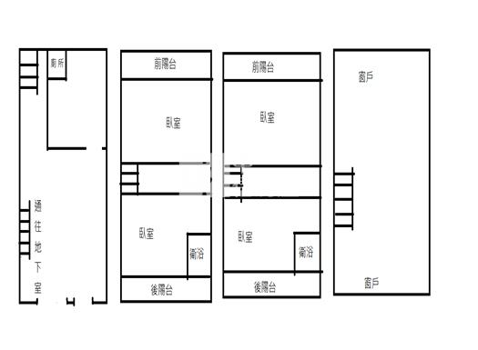 自由路西段店面透天房屋室內格局與周邊環境