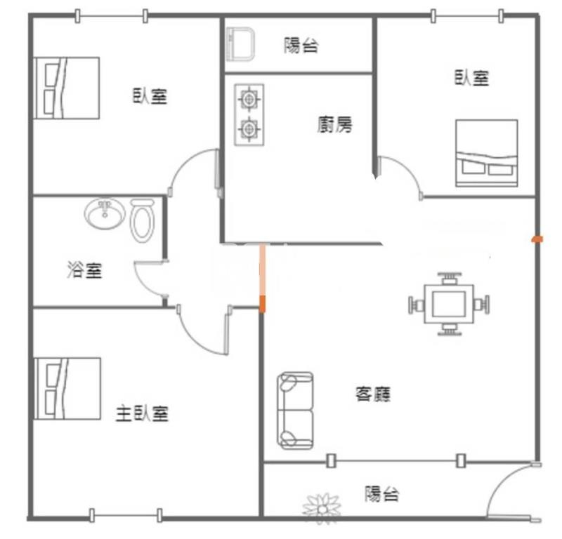 員林臨華成市場美公寓房屋室內格局與周邊環境