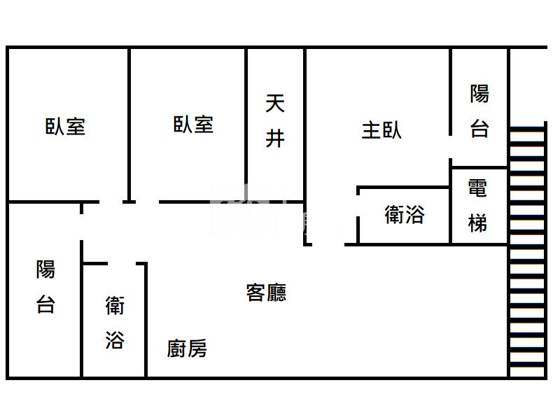 屏東房屋《縣府獨棟一層一戶全新平車華廈 B》房屋室內格局與周邊環境