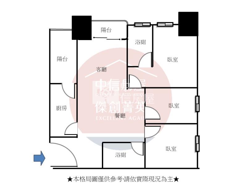 A7站捷市達高樓層房屋室內格局與周邊環境
