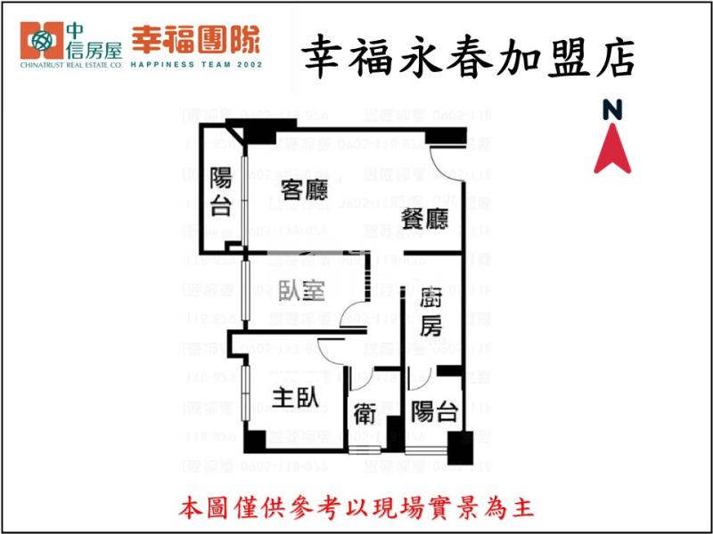 六月微風2房+車位房屋室內格局與周邊環境