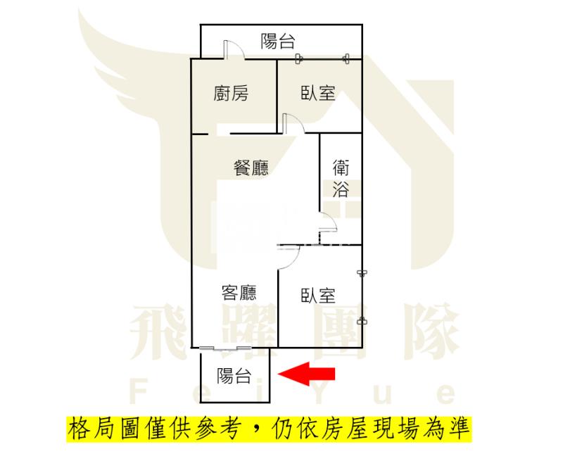 A22海華商圈【美京大廈】精美兩房 | 四樓房屋室內格局與周邊環境