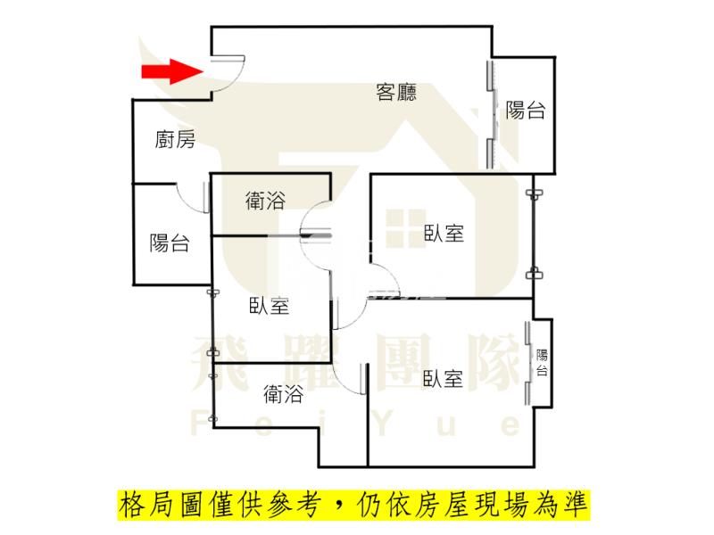 龍岡高指名社區【富旺新世紀】三房車房屋室內格局與周邊環境