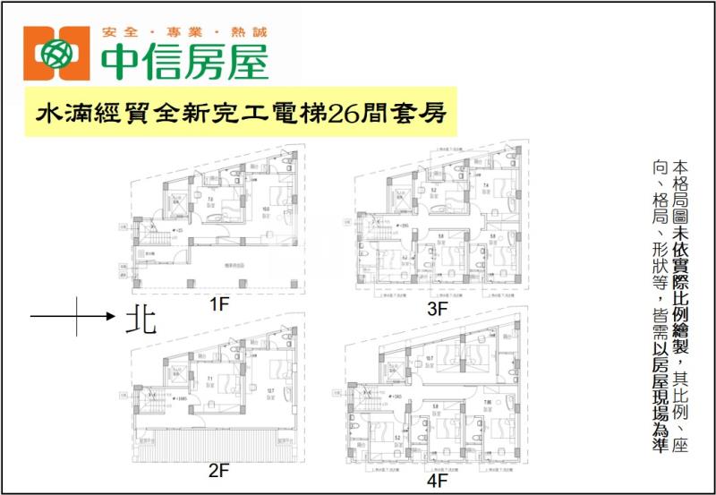 水湳經貿全新完工電梯收租26間套房房屋室內格局與周邊環境