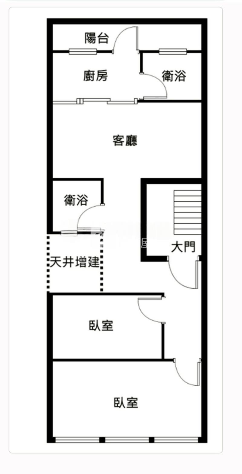 低樓層大2房美寓房屋室內格局與周邊環境