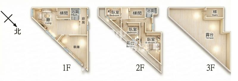 八德廣興角地大面寬透天房屋室內格局與周邊環境