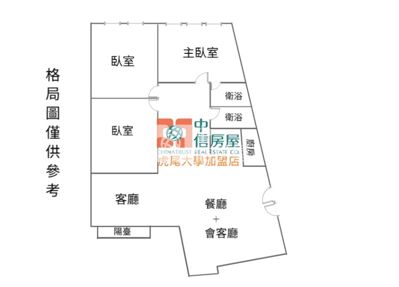 虎尾市中心3房商辦房屋室內格局與周邊環境