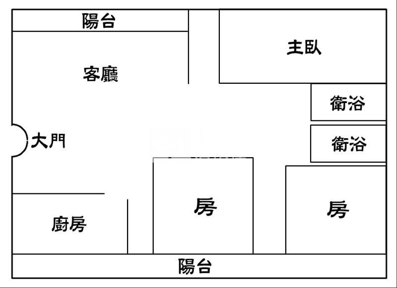 新民路大3房華廈房屋室內格局與周邊環境
