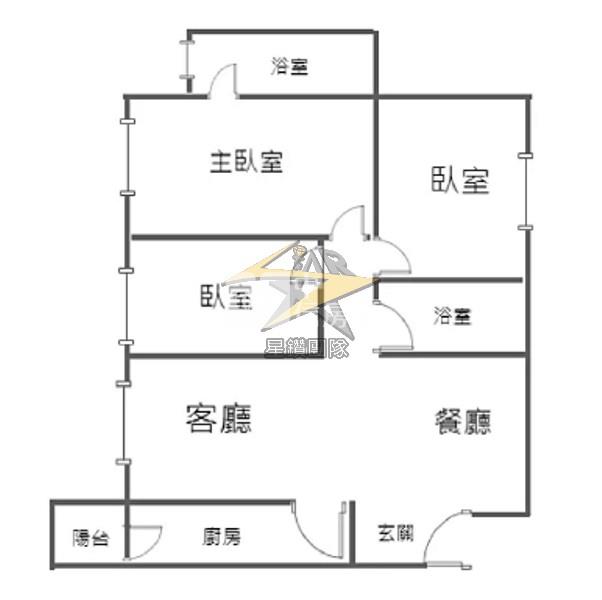 【星鑽】A19捷運站國峰苑(3房+車位)房屋室內格局與周邊環境