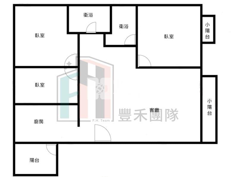 【豐禾】法國之星稀有戶別景觀三房車房屋室內格局與周邊環境