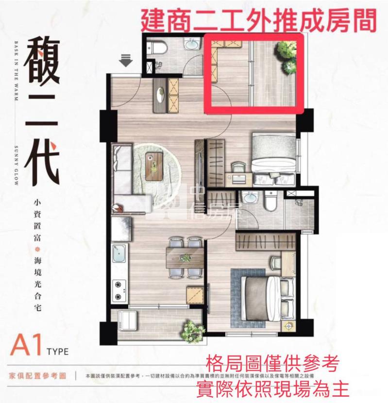 【新世紀】觀音工業區全新電梯3房房屋室內格局與周邊環境