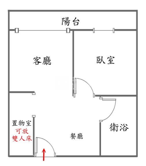 【奔馳】捷運G08-南門大廈-大套房房屋室內格局與周邊環境