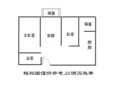 向山學文青平車2房美樓A房屋室內格局與周邊環境