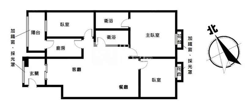 黎明向上商圈三房附車位房屋室內格局與周邊環境