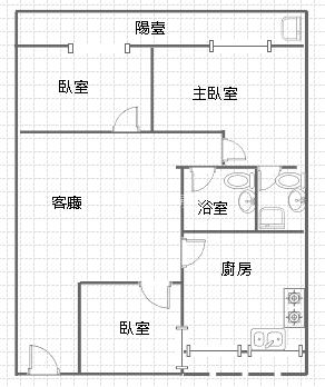 【奔馳】建國國小低總價3房房屋室內格局與周邊環境